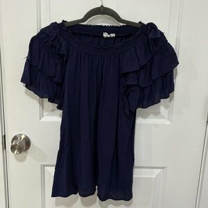 Ruffle Sleeve Top - Medium